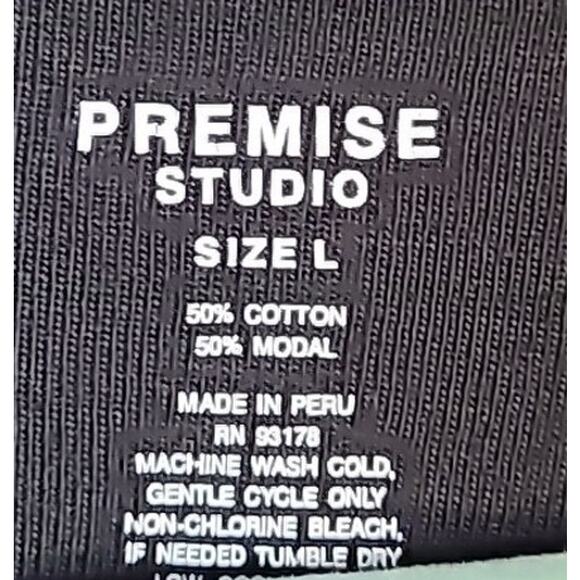 Premise Studio Black Boat Neck Long Sleeve Blouse NWT Women’s Size L - Picture 5 of 8